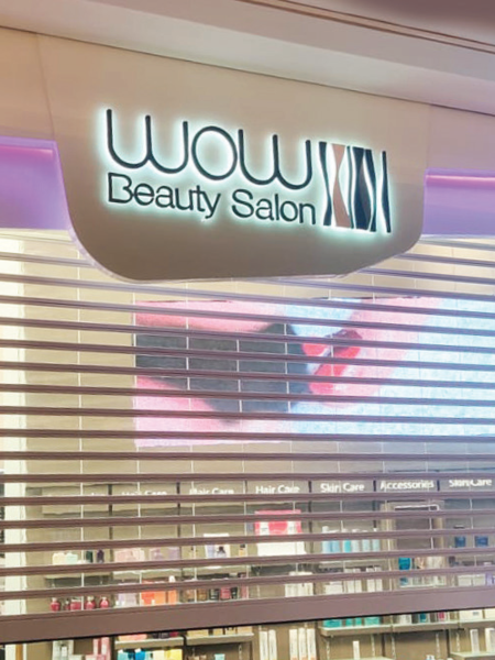 shopfront edge lit signage